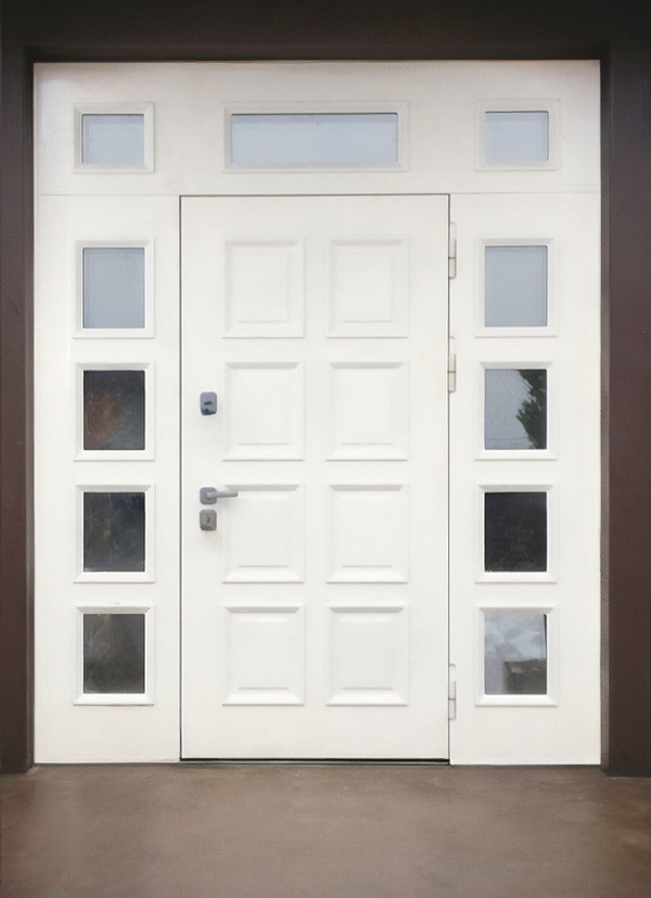 Белая с остеклением Белая с остеклением